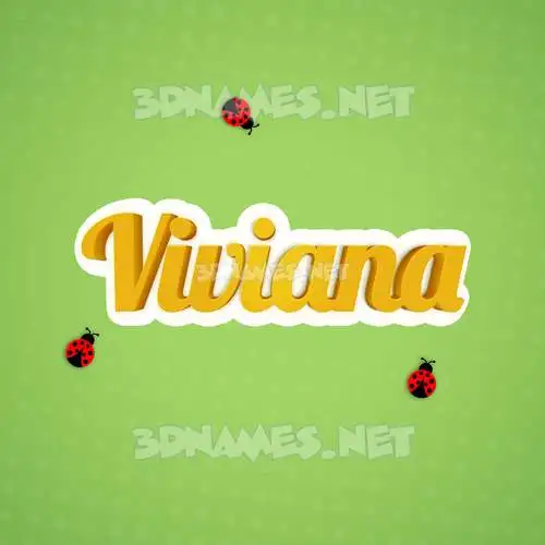 viviana in Ladybugs style - 3D name wallpaper viviana in Ladybugs style - 3D name wallpaper