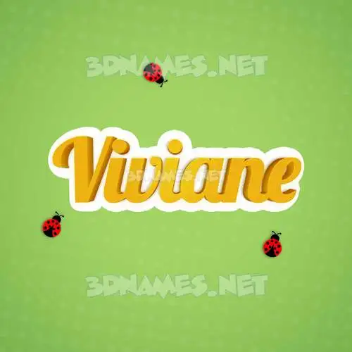 viviane in Ladybugs style - 3D name wallpaper viviane in Ladybugs style - 3D name wallpaper