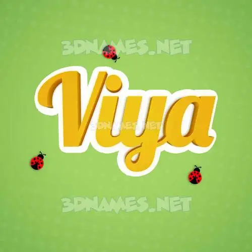 viya in Ladybugs style - 3D name wallpaper viya in Ladybugs style - 3D name wallpaper