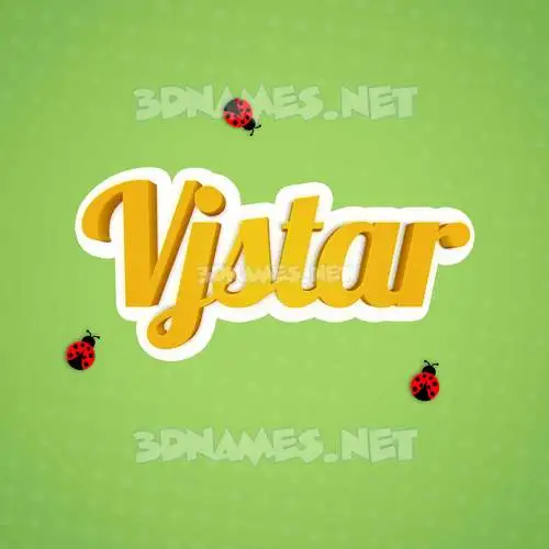 vjstar in Ladybugs style - 3D name wallpaper vjstar in Ladybugs style - 3D name wallpaper