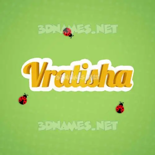 vratisha in Ladybugs style - 3D name wallpaper vratisha in Ladybugs style - 3D name wallpaper