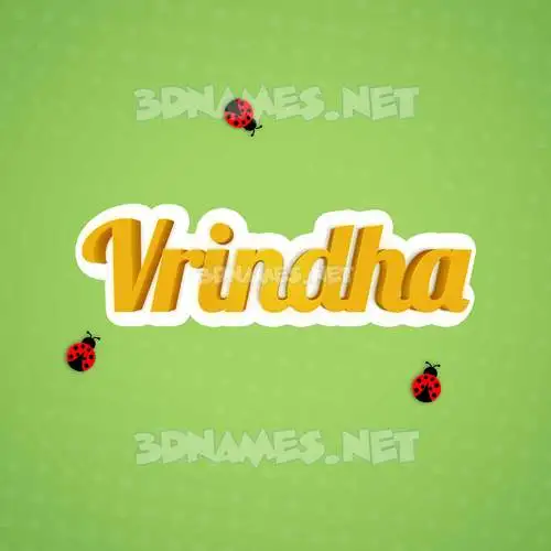 vrindha in Ladybugs style - 3D name wallpaper vrindha in Ladybugs style - 3D name wallpaper