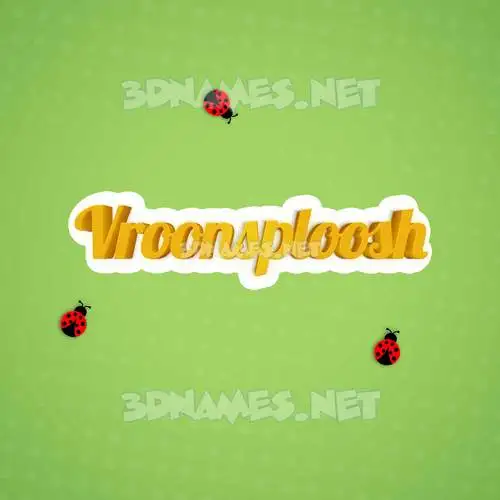 vroonsploosh in Ladybugs style - 3D name wallpaper vroonsploosh in Ladybugs style - 3D name wallpaper