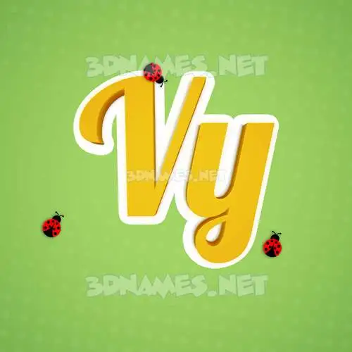 vy in Ladybugs style - 3D name wallpaper vy in Ladybugs style - 3D name wallpaper