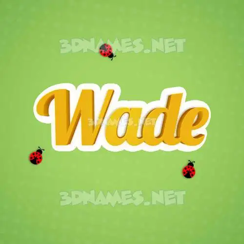 wade in Ladybugs style - 3D name wallpaper wade in Ladybugs style - 3D name wallpaper