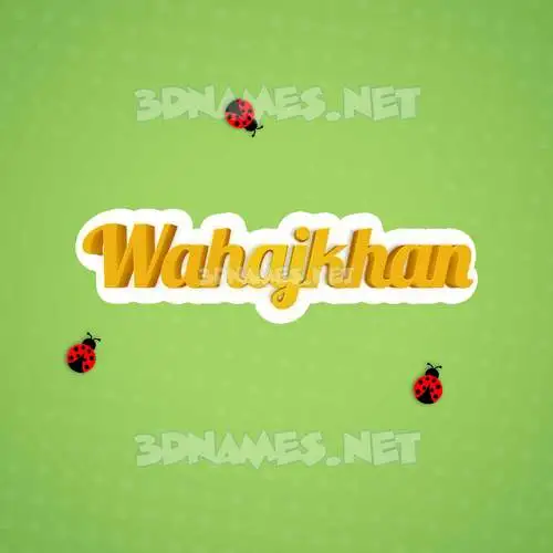 wahajkhan in Ladybugs style - 3D name wallpaper wahajkhan in Ladybugs style - 3D name wallpaper