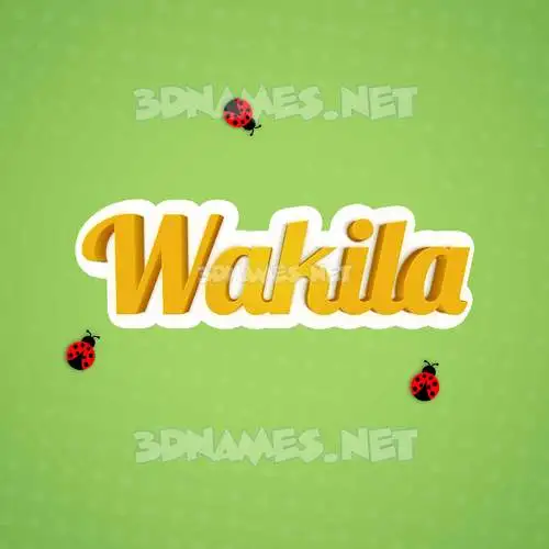 wakila in Ladybugs style - 3D name wallpaper wakila in Ladybugs style - 3D name wallpaper