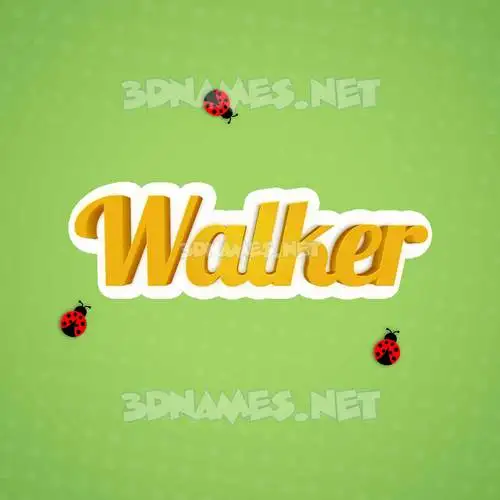 walker in Ladybugs style - 3D name wallpaper walker in Ladybugs style - 3D name wallpaper