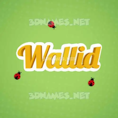wallid in Ladybugs style - 3D name wallpaper wallid in Ladybugs style - 3D name wallpaper
