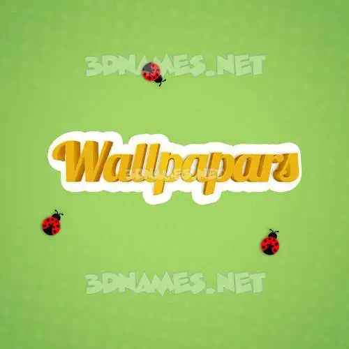 wallpapars in Ladybugs style - 3D name wallpaper wallpapars in Ladybugs style - 3D name wallpaper