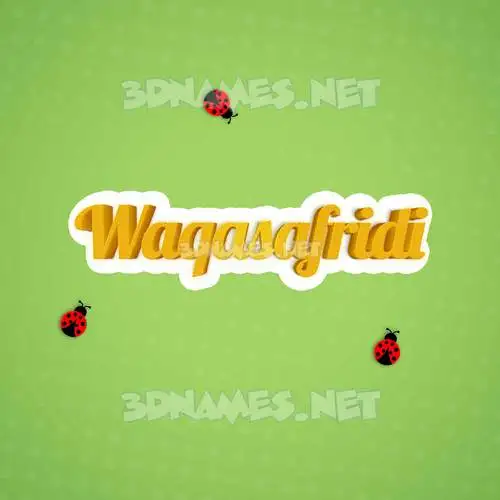 waqasafridi in Ladybugs style - 3D name wallpaper waqasafridi in Ladybugs style - 3D name wallpaper