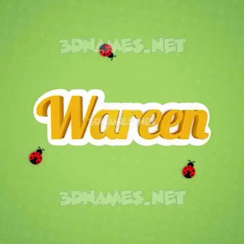 wareen in Ladybugs style - 3D name wallpaper wareen in Ladybugs style - 3D name wallpaper