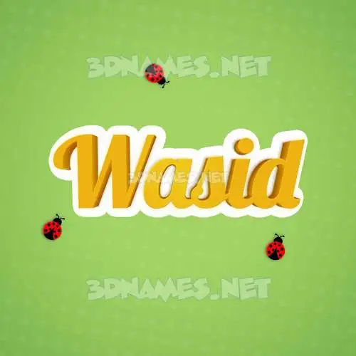wasid in Ladybugs style - 3D name wallpaper wasid in Ladybugs style - 3D name wallpaper
