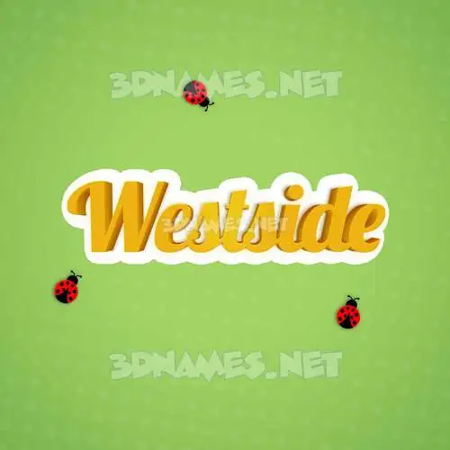 westside in Ladybugs style - 3D name wallpaper westside in Ladybugs style - 3D name wallpaper