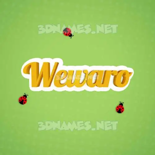 wewaro in Ladybugs style - 3D name wallpaper wewaro in Ladybugs style - 3D name wallpaper