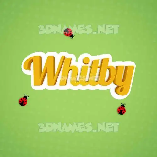 whitby in Ladybugs style - 3D name wallpaper whitby in Ladybugs style - 3D name wallpaper