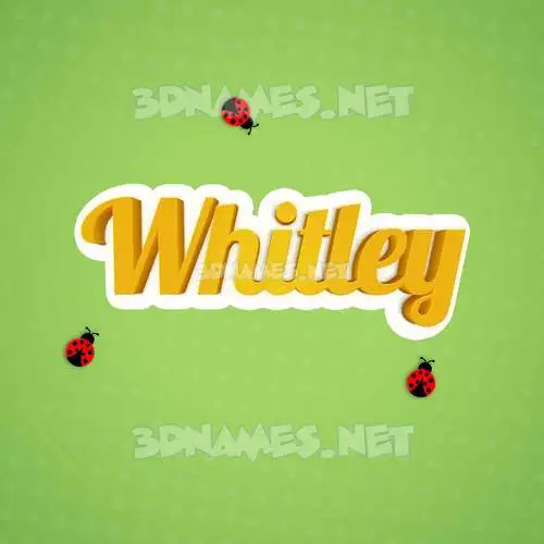 whitley in Ladybugs style - 3D name wallpaper whitley in Ladybugs style - 3D name wallpaper