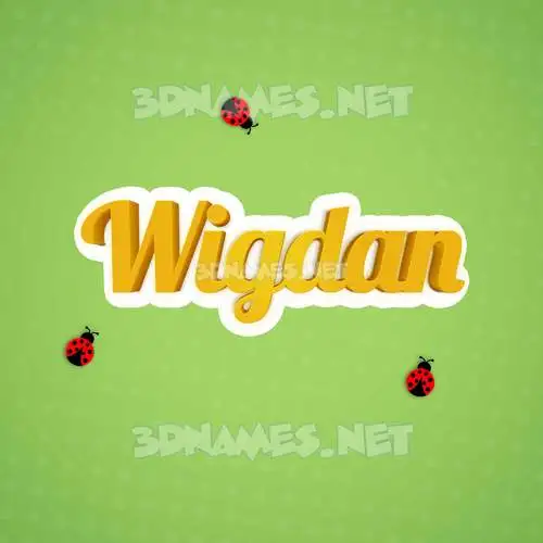 wigdan in Ladybugs style - 3D name wallpaper wigdan in Ladybugs style - 3D name wallpaper