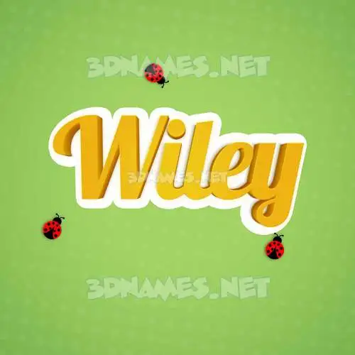 wiley in Ladybugs style - 3D name wallpaper wiley in Ladybugs style - 3D name wallpaper