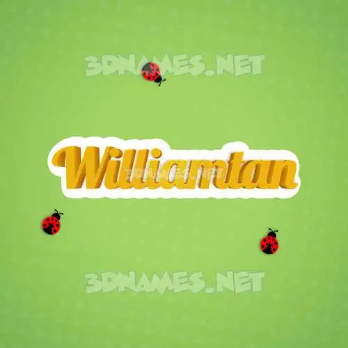williamtan in Ladybugs style - 3D name wallpaper williamtan in Ladybugs style - 3D name wallpaper