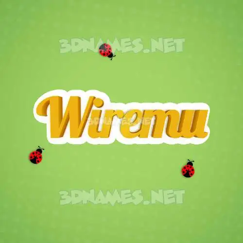 wiremu in Ladybugs style - 3D name wallpaper wiremu in Ladybugs style - 3D name wallpaper