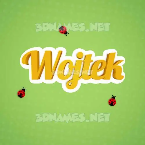 wojtek in Ladybugs style - 3D name wallpaper wojtek in Ladybugs style - 3D name wallpaper