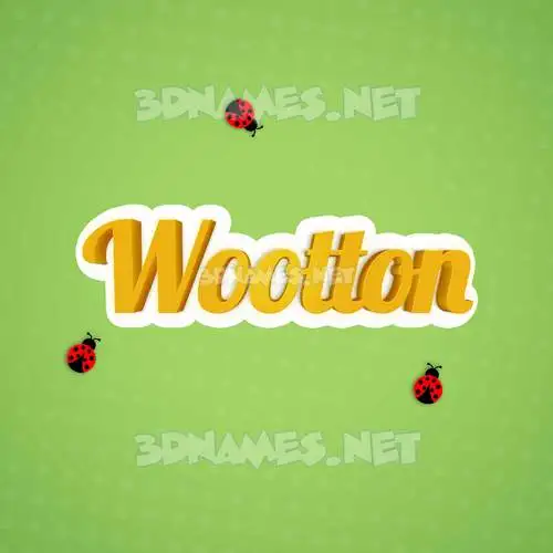 wootton in Ladybugs style - 3D name wallpaper wootton in Ladybugs style - 3D name wallpaper