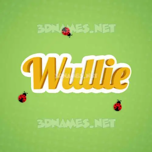 wullie in Ladybugs style - 3D name wallpaper wullie in Ladybugs style - 3D name wallpaper