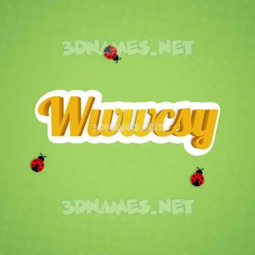 wwwcsy in Ladybugs style - 3D name wallpaper wwwcsy in Ladybugs style - 3D name wallpaper