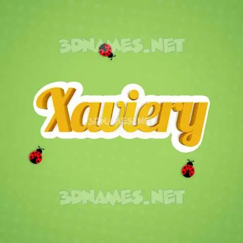 xaviery in Ladybugs style - 3D name wallpaper xaviery in Ladybugs style - 3D name wallpaper
