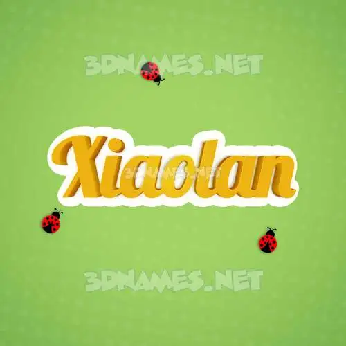 xiaolan in Ladybugs style - 3D name wallpaper xiaolan in Ladybugs style - 3D name wallpaper