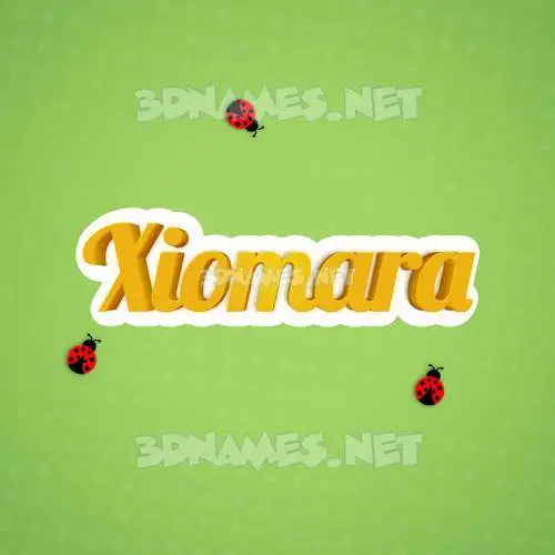xiomara in Ladybugs style - 3D name wallpaper xiomara in Ladybugs style - 3D name wallpaper