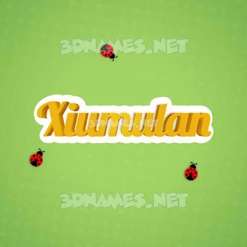 xiumulan in Ladybugs style - 3D name wallpaper xiumulan in Ladybugs style - 3D name wallpaper