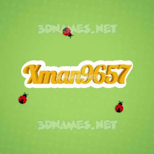 xman9657 in Ladybugs style - 3D name wallpaper xman9657 in Ladybugs style - 3D name wallpaper