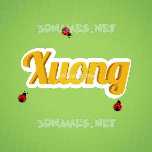 xuong in Ladybugs style - 3D name wallpaper xuong in Ladybugs style - 3D name wallpaper
