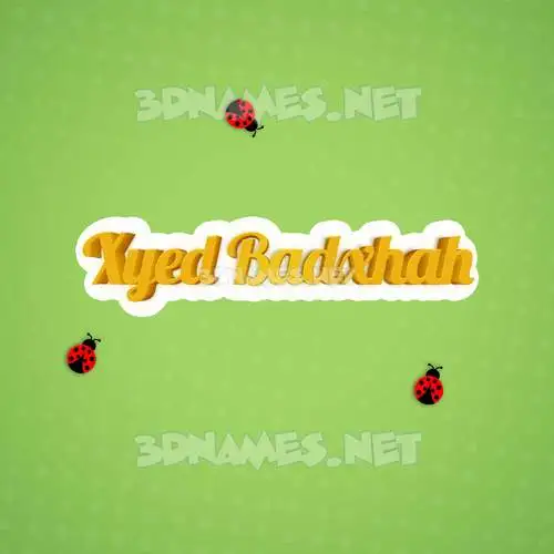 xyed badxhah in Ladybugs style - 3D name wallpaper xyed badxhah in Ladybugs style - 3D name wallpaper