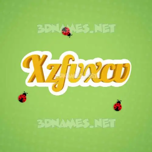 xzfvxcv in Ladybugs style - 3D name wallpaper xzfvxcv in Ladybugs style - 3D name wallpaper