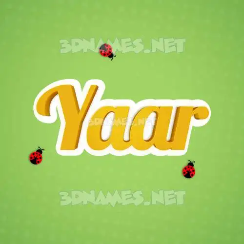 yaar in Ladybugs style - 3D name wallpaper yaar in Ladybugs style - 3D name wallpaper