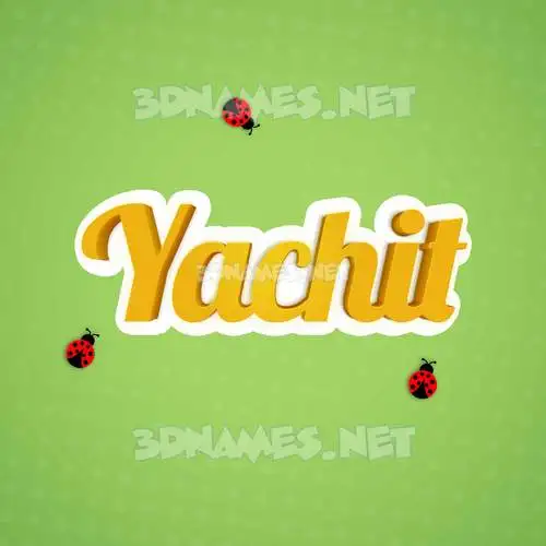 yachit in Ladybugs style - 3D name wallpaper