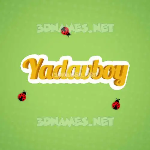 yadavboy in Ladybugs style - 3D name wallpaper yadavboy in Ladybugs style - 3D name wallpaper