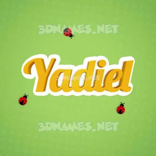 yadiel in Ladybugs style - 3D name wallpaper yadiel in Ladybugs style - 3D name wallpaper