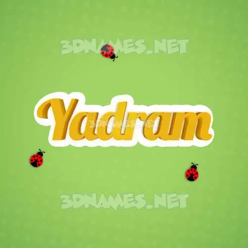 yadram in Ladybugs style - 3D name wallpaper yadram in Ladybugs style - 3D name wallpaper