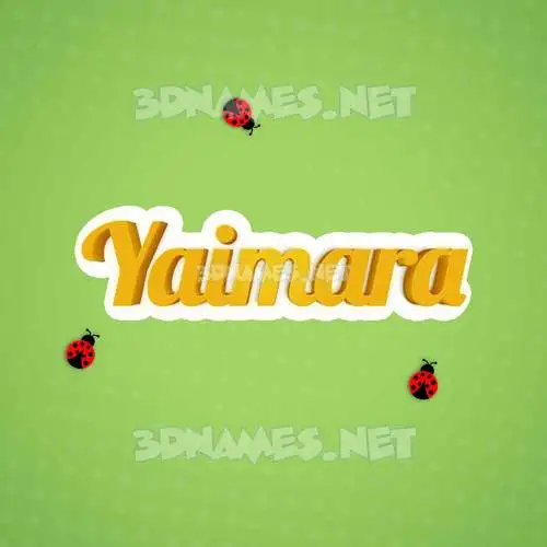yaimara in Ladybugs style - 3D name wallpaper yaimara in Ladybugs style - 3D name wallpaper