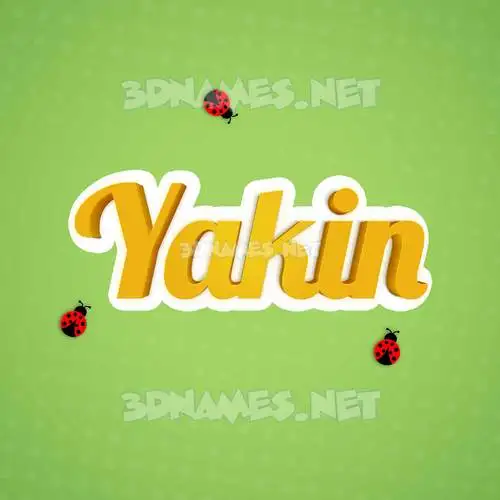 yakin in Ladybugs style - 3D name wallpaper yakin in Ladybugs style - 3D name wallpaper
