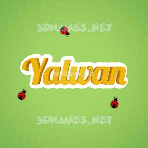 yalwan in Ladybugs style - 3D name wallpaper yalwan in Ladybugs style - 3D name wallpaper