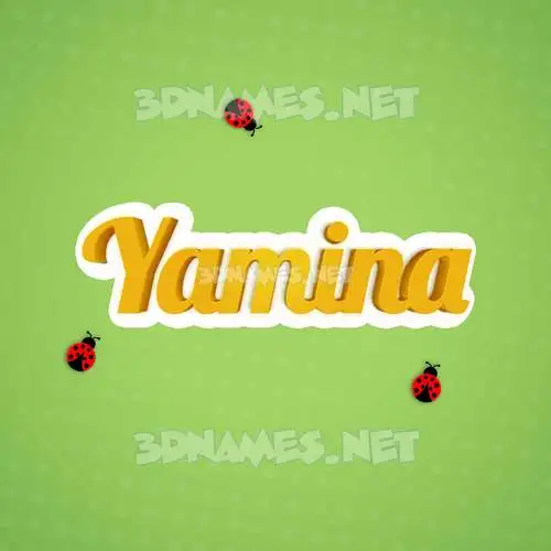 yamina in Ladybugs style - 3D name wallpaper yamina in Ladybugs style - 3D name wallpaper