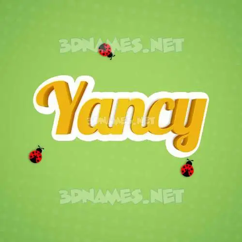 yancy in Ladybugs style - 3D name wallpaper yancy in Ladybugs style - 3D name wallpaper