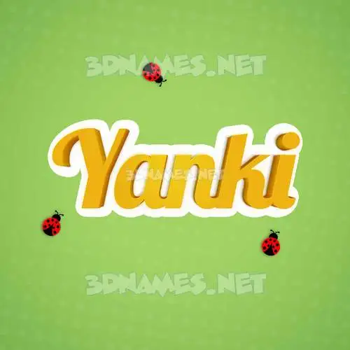 yanki in Ladybugs style - 3D name wallpaper yanki in Ladybugs style - 3D name wallpaper