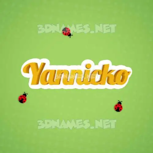yannicko in Ladybugs style - 3D name wallpaper yannicko in Ladybugs style - 3D name wallpaper