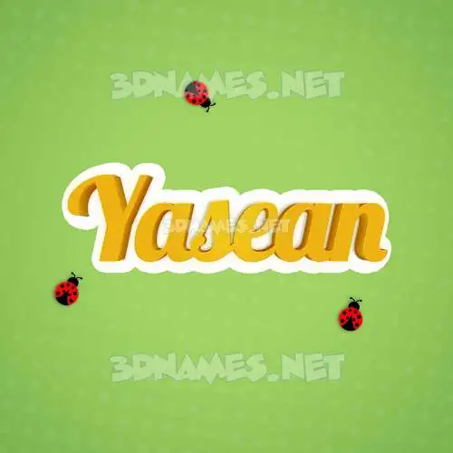 yasean in Ladybugs style - 3D name wallpaper yasean in Ladybugs style - 3D name wallpaper